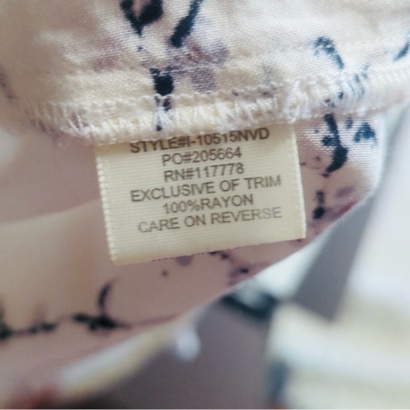 Love Stitch Ivory & Pink Floral Long Sleeve Top - Picture 4 of 4